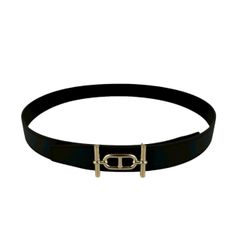 新品未使用 HERMES エルメス Ankle/Chaine D'Ancle Belt シェーヌダンクル アンクル リバーシブル ベルト ブラック レディース
