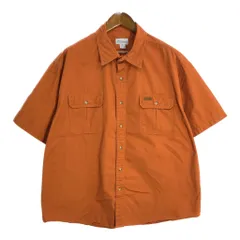 Carhartt カーハート ワークシャツ 大きいサイズ オレンジ(メンズ 2XL)中古 古着 U2765