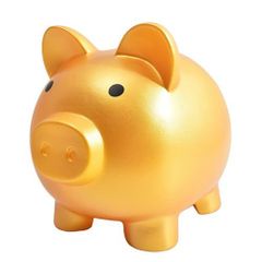 【新着商品】金の豚 雑貨 インテリア 500円玉貯金 かわいい ぶたの貯金箱 (ゴールド) 金のブタ 貯金箱