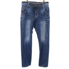 エドウィンジャージーズ 503 テーパードデニムパンツ M ネイビー EDWIN JERSEYS ジーンズ ストレッチ メンズ