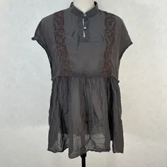 JOURNAL STANDARD relume ジャーナルスタンダードレリューム エンブロイダリーギャザーチュニックブラウス サイズF