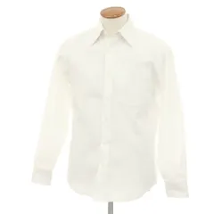 【中古】ポールスミス Paul Smith コットン ドレスシャツ ホワイト【サイズM】【メンズ】
