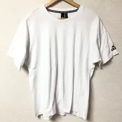 (^w^)b adidas アディダス Tシャツ 半袖 ティー シャツ カットソー 白 ホワイト 無地 シンプル 綿100% ロゴ プリント カジュアル リラックス 春 夏 秋 タウンユース スポーツ トレーニング トップス メンズ サイズ L