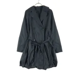 美品 MACKINTOSH PHILOSOPHY マッキントッシュフィロソフィー 長袖 ロングコート 38 ネイビー レディース 古着