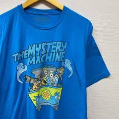 古着　XL　スクービードゥ　公式　海外アニメ　大きいサイズ　Tシャツ　クルーネック　水色