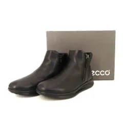 ecco ショウトブーツ　23.5センチ ECCO 大人カジュアル NOUVELLE ショートブーツ しなやか上質