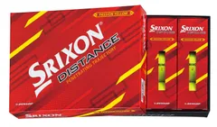 【在庫処分】DUNLOP(ダンロップ) ゴルフボール SRIXON DISTANCE9 2022年モデル 1ダース(12個入り) ホワイト/パッションイエロー