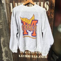 90's USA製 TULTEX Minnesota State Screaming Eagles プリントスウェット ビンテージ カレッジ オールド 灰 グレー◆Size:US-XL