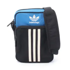 バレンシアガ BALENCIAGA ショルダーバッグ BALENCIAGA × adidas 725437 ブルー/ブラック ナイロン アディダスコラボ ショルダーバッグ レディース Used B