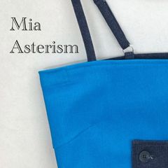 美品 Mia Asterism ミーアアステリズム 配色 デニム ビスチェ 1411267 キャミソール 38 ブルー 水色 レディース