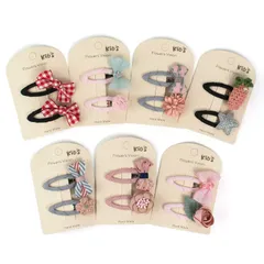 【人気商品】クリップ 女の子 かみどめ 14個セット リボン かわいい ヘアピン おしゃれ ヘアクリップ 髪留め BIANHUAN ギフト