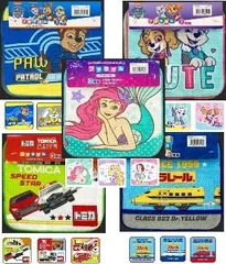 プチタオル3枚組セット 　 パウパトロール プラレール トミカ プリンセス アリエル ハンカチ ミニタオル ハンドタオル かわいい 人気 入園 通園 通学 新学期 準備 幼稚園 保育園