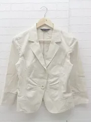 ◇ ketty ケティ シングル 1B 長袖 テーラード ジャケット 2 ベージュ レディース  【中古】 【1002799871914】