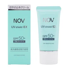 NOV ノブ UVシールドEX 30g SPF50+ PA++++ 日焼け止め クリーム 常盤薬品 紫外線 保湿 うるおい 乾燥 化粧下地[ネコポス]のサムネイル