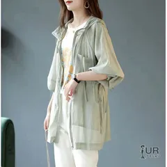 パーカー レディース 薄フード 付きラッシュガード 長袖 シャツ ロング丈 無地ハイネックコーディネート 夏 uvカット ビーチ 冷房対策 可愛い 通勤  通学hualuo01☆DZ10