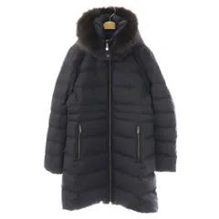 ナノユニバース nano universe 西川ダウンサージロングダウンコート アウター ジップアップ 38 ネイビー /DO ■OS