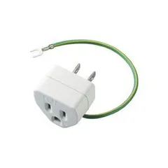 （まとめ）エレコム ELECOM OAアダプタ 3P変換2P T-H32N【×5セット】