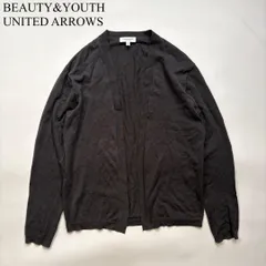 BEAUTY&YOUTH UNITED ARROWS ビューティーアンドユース リネン カーディガン 羽織り グレー 上品 きれい目