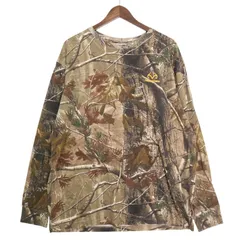 ロングTシャツ　リアルツリー　アースカラー　オーバーサイズ　2XL ✮2XL ロングTシャツ アースカラー リアルツリー カモフラ オーバー