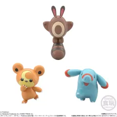 【中古】食玩 トレーディングフィギュア 3.ヒメグマ＆オタチ＆ゴマゾウ 「ポケモンスケールワールド ジョウト地方2」