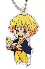 【中古】キーホルダー・マスコット(キャラクター) 我妻善逸(風呂上がり) 「鬼滅の刃 POP UP STORE in ロフト～団欒～ トレーディングアクリルキーホルダーA」