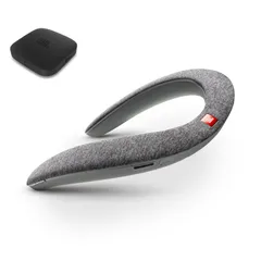 JBL SoundGear BTA ウェアラブルネックスピーカー ワイヤレスオーディオトランスミッター付き Bluetooth/apt-X対応/31mm径スピーカー4基搭載 グレー/テレビ会議にも使用可 [グレー] [ワイヤレスオーディオトランスミッター付き]