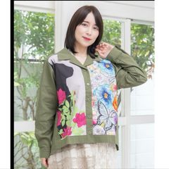 週末セール_mii collection 刺繍長袖シャツMii au Musée - メルカリ