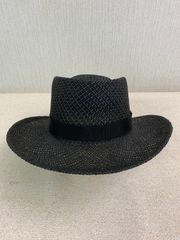 【フォロー割対象商品】麦わら帽子A　黒　メンズ　 日焼け対策　日焼け防止