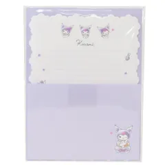 【メール便】クロミ レターセット カームレター サンリオ カミオジャパン ダイカット便箋＆封筒 手紙セット キャラクター グッズ 