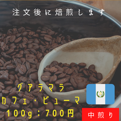 【コーヒー豆】【自家焙煎】グアテマラ カフェ・ピューマ