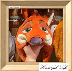 【即納在庫】ディズニー 上海ディズニー公式グッズ Wonderful Life shop 海外限定 ディズニー ズートピア ニック  ジュディ ファンキャップ 帽子 被り物 マフラー  ぬいぐるみ  上海ディズニーランド 海外限定 フラッシュ