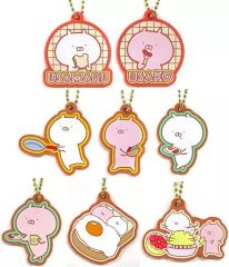 [중고] 열쇠 고리 총 8 종 세트 고무 매력 [이치 반 쿠지 우사 마루 ~ morning time ~] H 상