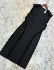 GIANNI VERSACE ジャンニ ヴェルサーチ ヴェルサーチェ ファー付 ノースリーブ ワンピース ドレス 44 10号のサムネイル