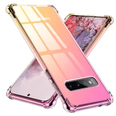 【新着商品】レンズ保護 四隅空気衝突防止 tpu 擦り傷防止 全面保護 耐衝撃 サムスン ケース ケース ギャラクシー SC-05L s10 SC-04L SCV42 plus 軽量 薄型 ケース ソフトケース グラデーション 人気 クリア 携帯カバー シリコ