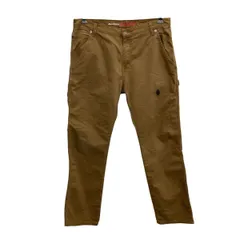 Dickies ワークパンツ W34 ブラウン ディッキーズ ジップアップ メキシコ製 ワーク ペインター コットン 古着卸 アメリカ仕入 2508-484