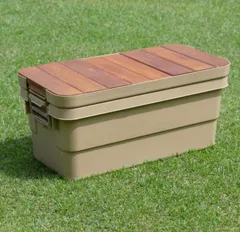 頑丈収納ボックス オリジナル天板 大サイズ 50L･30L･22L･18L 6枚分割タイプ（板のみの販売です）トランクカーゴ 無印頑丈収納ボックス リス トラスコ など様々なメーカーに対応  コンテナボックス キャンプ アウトドア