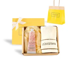 ロクシタン(L'OCCITANE) チェリーブロッサム ハンドクリーム タオル付きギフトセット ショッパーバッグ付き 誕生日 お祝い お礼 お返し 送別 ホワイトデー 母の日 ギフト プレゼント 0