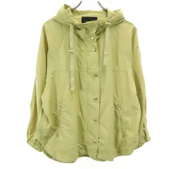 green label relaxing グリーンレーベルリラクシング ナイロンジャケット 38 グリーン系 フード付き レディース 古着