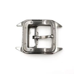 カルティエ C サントス ベルト バックル アクセサリー 小物 メタル 銀 シルバー silver Cartier