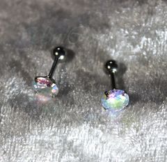 お空の虹をギュッとつめ込みましょう CZ 6ｍｍ 医療用合金