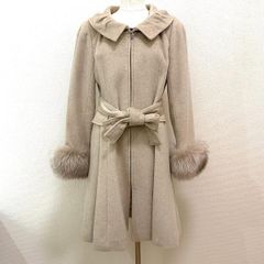 #wnc 사토코 오브 스타일 매기 매기 SATOKO OfSTYLE maggymaggy 코트 36 베이지 계 폭스퍼 앙골라 혼합 여성 [917703]