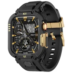 【新品】 XYF Apple Watch バンド 42/44/45mm series 1-9 対応 スポーツ用 ワンピース 頑丈タフバンド（ ブラックゴールド，42/44/45mm） 1