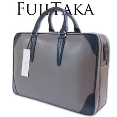 y.yasu　未使用に近い極美品　フジタカ　レザーブリーフケース　ビジネス レザーブリーフバッグ A4 / ビジネスバッグ / FUJITAKA
