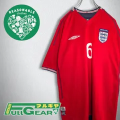 古着 サッカー ゲームシャツ イングランド代表 リバーシブル ＃6