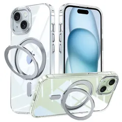 【数量限定】iPhone 14 Plus 用 ケース MagSafe対応 アイフォン14 プラス スタンド機能 OURJOY スマホケース 米軍規格取得 耐衝撃 カメラレンズ保護 あいほん14 Plus 半透明 携帯ケース ワイアレス充電 ストラップホール付き