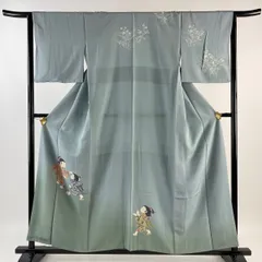 正絹訪問着【十日町友禅作家関口遼一《童子遊び》