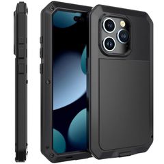 iPhone 16 Pro Max 防水防塵耐衝撃強化ガラス付アルミケース/ワイヤレス充電対応