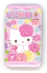 【中古】バッジ・ビンズ ハローキティ(頬杖/フラワー) 「サンリオキャラクターズ 缶バッジ2コセット いちご新聞 B」