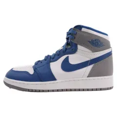 NIKE (ナイキ) AIR JORDAN 1 RETRO HIGH OG GS TRUE BLUE FD1437-410 エアジョーダン1 レトロ ハイ トゥルーブルー ハイカットスニーカー 5Y/23.5cm