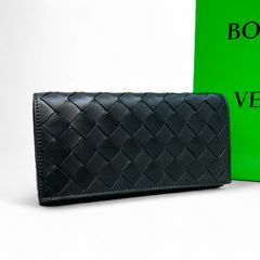新品 Bottega veneta イントレチャート ラージ フラップウォレット ボッテガ ヴェネタ 長財布